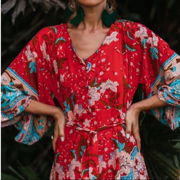 New Bohemian Floral Midi Maxi Dress - Picture 2 of 14